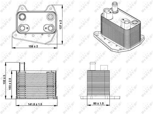 Oil Cooler, engine oil 31234