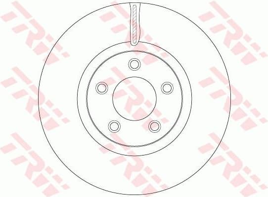 Brake Disc TRW SINGLE DF6490S