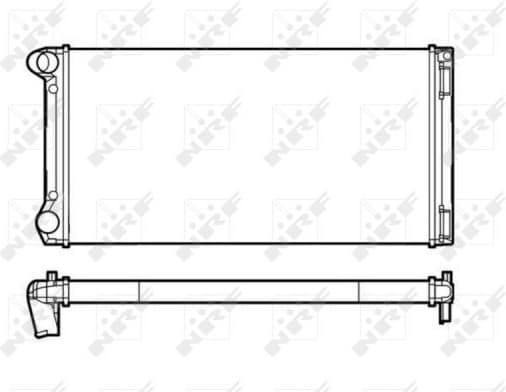 Radiator, engine cooling 53249