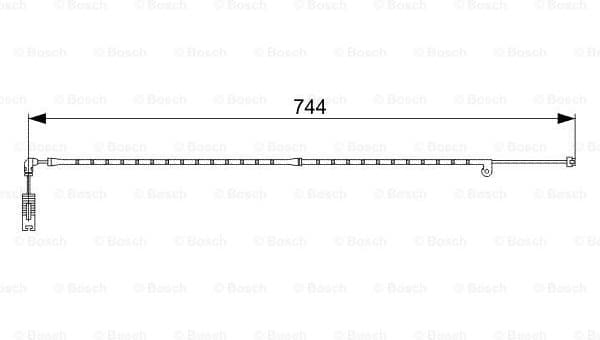 Warning Contact, brake pad wear 1987473021 - image 2