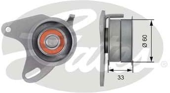 Tensioner Pulley, timing belt PowerGrip™ T42129