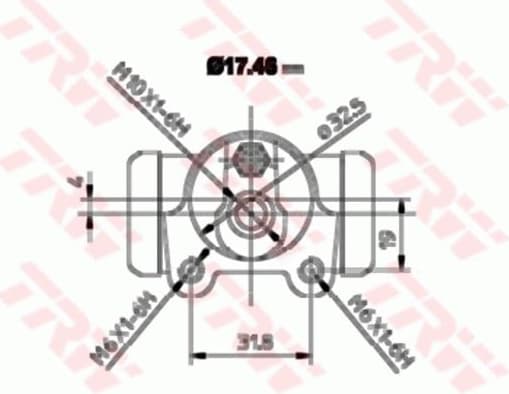 Wheel Brake Cylinder BWA129 - image 2
