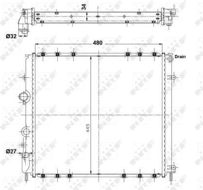 Radiator, engine cooling EASY FIT 58075 - image 6