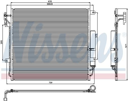 Condenser, air conditioning ** FIRST FIT ** 94839