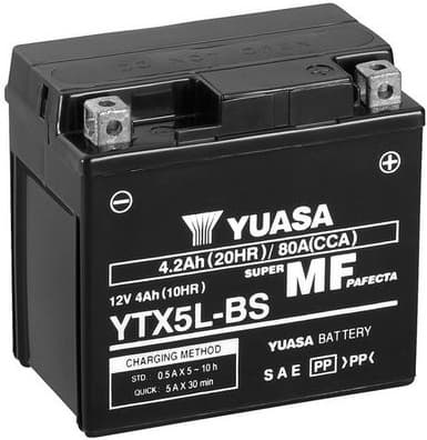 Starter Battery Maintenance Free YTX5L-BS