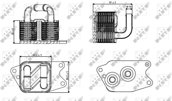 Oil Cooler, automatic transmission EASY FIT 31265