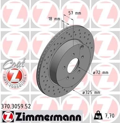 Brake Disc SPORT BRAKE DISC Z 370.3059.52