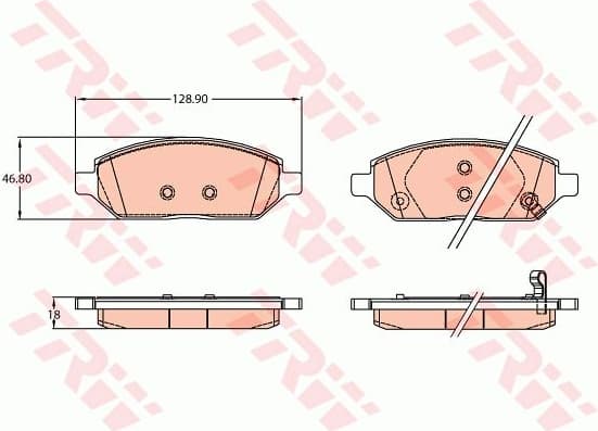 Brake Pad Set, disc brake GDB2135