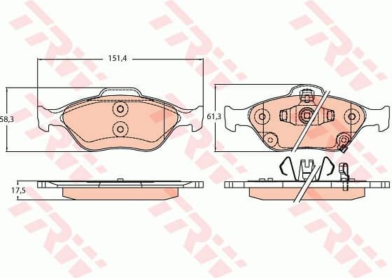 Brake Pad Set, disc brake GDB3625