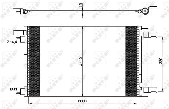 Condenser, air conditioning EASY FIT 35948