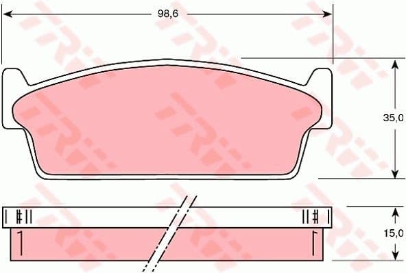 Brake Pad Set, disc brake GDB1021