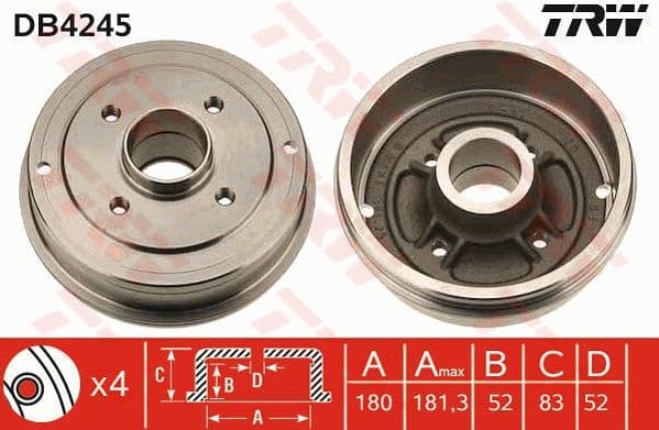 Brake Drum DB4245