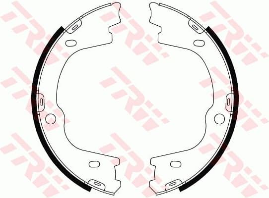 Brake Shoe Set, parking brake GS8803