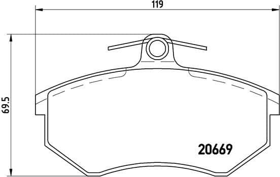 Brake Pad Set, disc brake PRIME LINE P85092