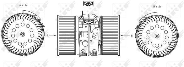 Interior Blower EASY FIT 34161