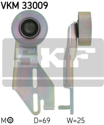 Belt Tensioner, V-ribbed belt VKM 33009