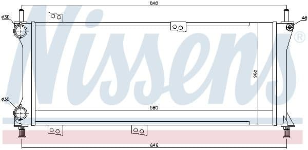 Radiator, engine cooling 617731