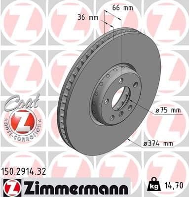 Brake Disc FORMULA F 150.2914.32