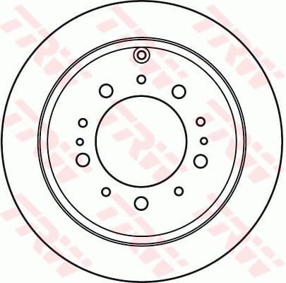 Brake Disc TRW SINGLE DF4965S - image 2