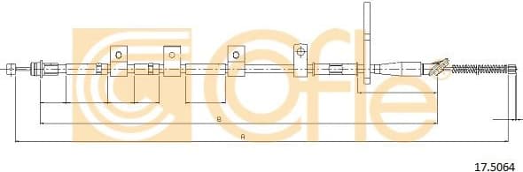 Cable Pull, parking brake 17.5064