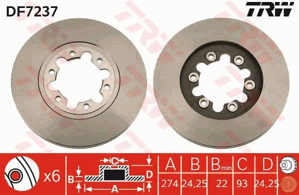 Brake Disc DF7237