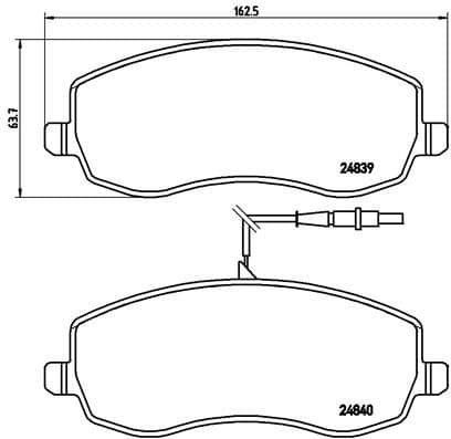 Brake Pad Set, disc brake PRIME LINE P61104