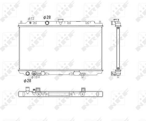 Radiator, engine cooling 53760