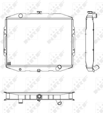Radiator, engine cooling 504125