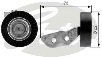 Deflection/Guide Pulley, V-ribbed belt DriveAlign™ T36105