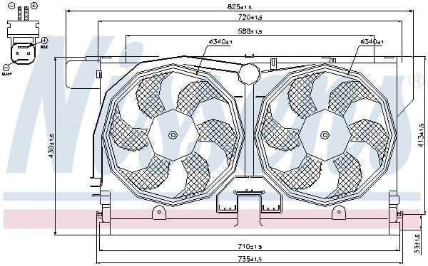 Fan, engine cooling 85513