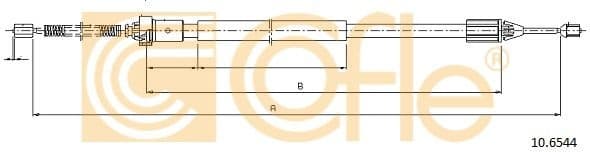 Cable Pull, parking brake 10.6544
