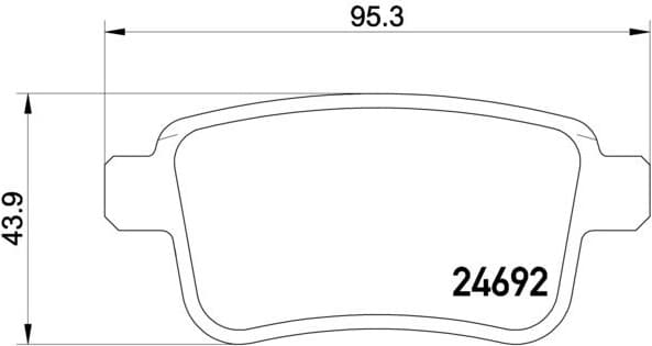Brake Pad Set, disc brake PRIME LINE P50107