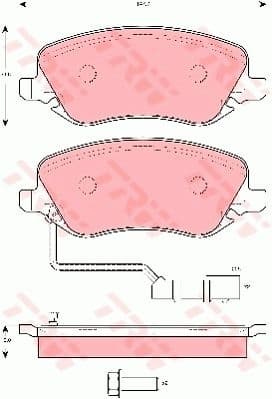 Brake Pad Set, disc brake GDB1489