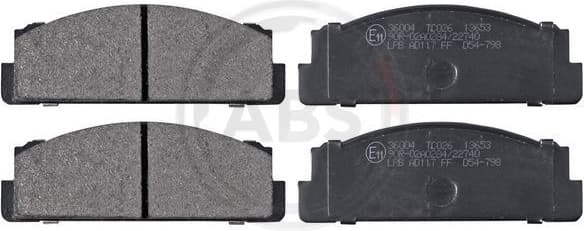 Brake Pad Set, disc brake A.B.S. 36004