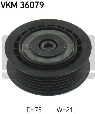 Deflection/Guide Pulley, V-ribbed belt VKM 36079