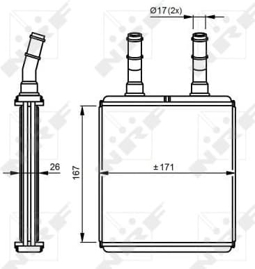 Heat Exchanger, interior heating 54291