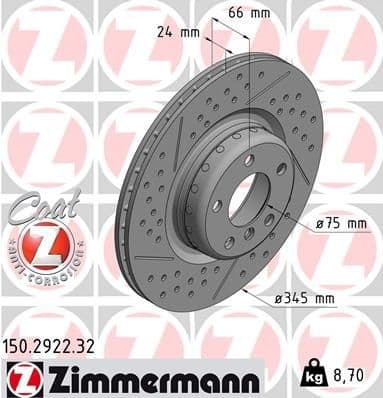 Brake Disc FORMULA F 150.2922.32