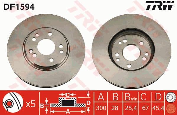 Brake Disc DF1594