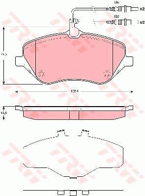 Brake Pad Set, disc brake GDB1663