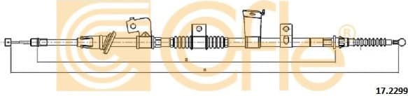 Cable Pull, parking brake 17.2299