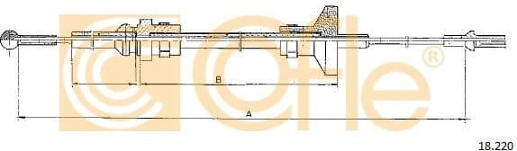 Cable Pull, clutch control 18.220