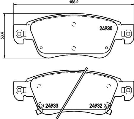 Brake Pad Set, disc brake PRIME LINE P56080