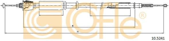 Cable Pull, parking brake 10.5241