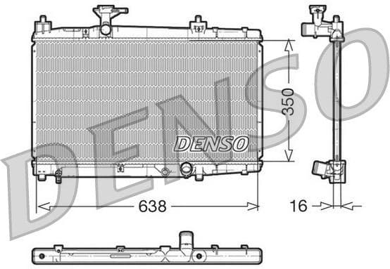 Radiator, engine cooling DRM50007