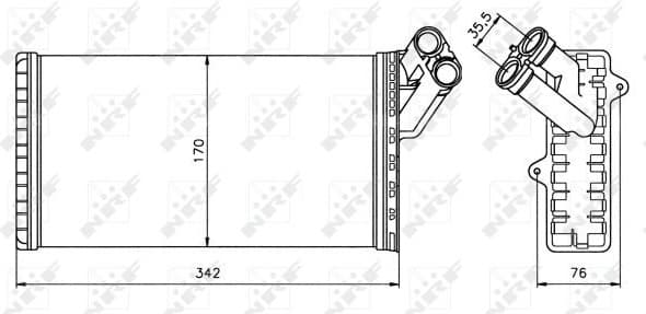Heat Exchanger, interior heating 58066