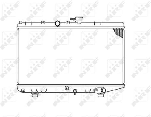 Radiator, engine cooling 53828