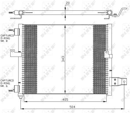Condenser, air conditioning EASY FIT 35360