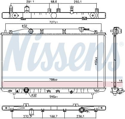 Radiator, engine cooling ** FIRST FIT ** 681373