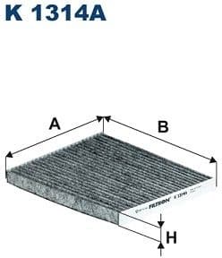Filter, cabin air K1314A