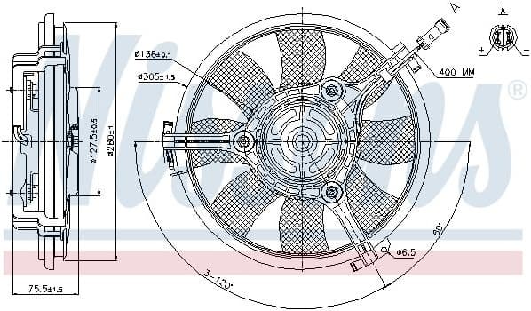 Fan, engine cooling 85691